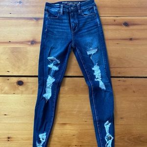 American Eagle high waisted jeans.